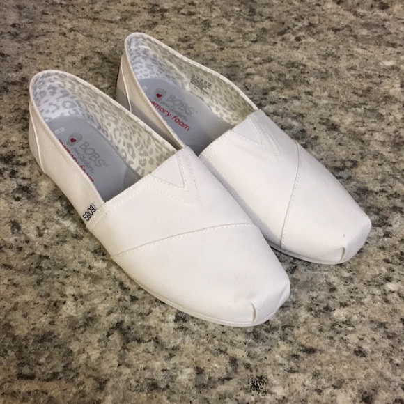 white bobs shoes